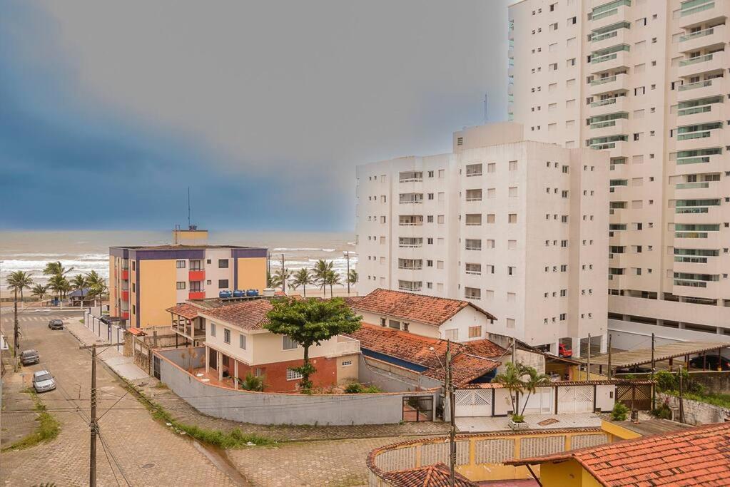 100 M Da Praia Elevador Garagem E Portao Automatico Lägenhet Mongaguá Exteriör bild